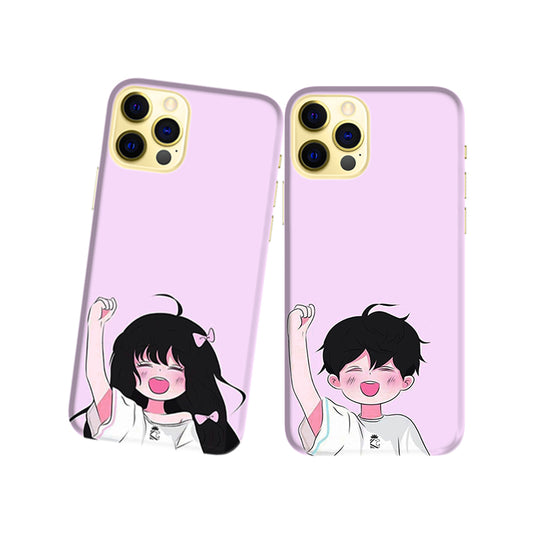 Enjoyable Lovers Slim Hard Couple Phone Case