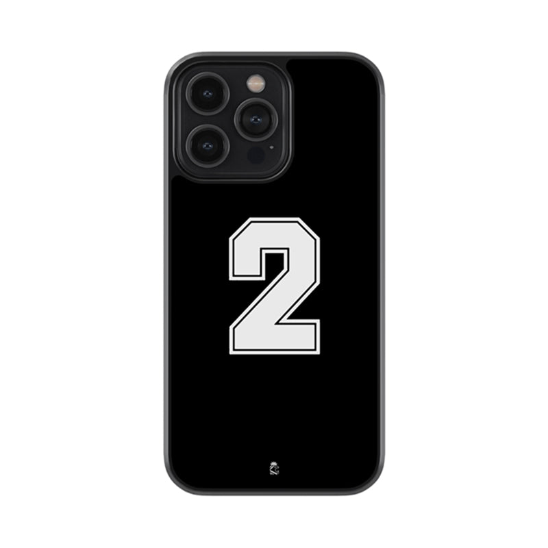 Jersey Number 2 Glossy Metal Case