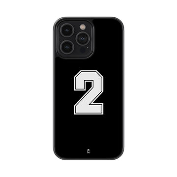 Jersey Number 2 Glossy Metal Case