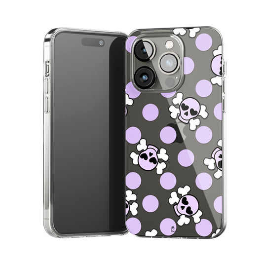 Skull Pattern Clear Silicone Case
