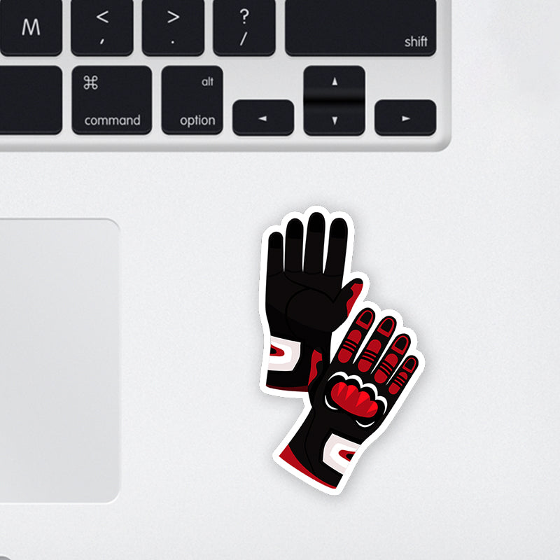 Riding Glove Laptop Sticker