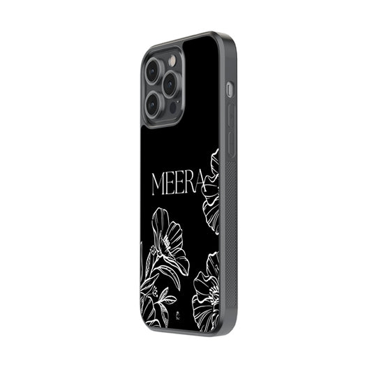 Customise Your Black and White Floral Phone Case