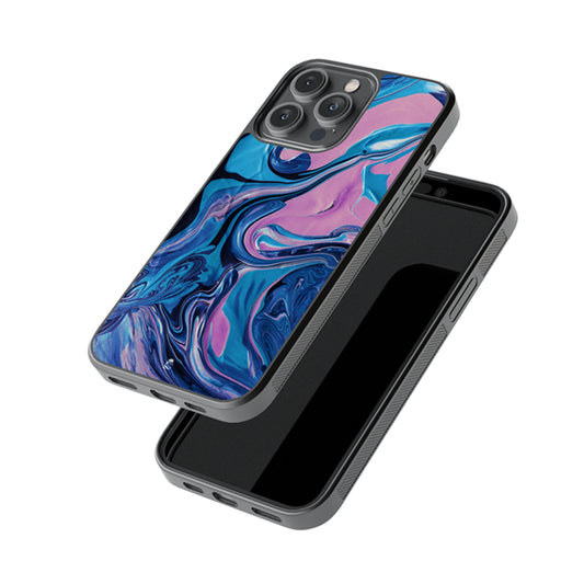Holographic Fluid Liquid Design Glossy Metal Case