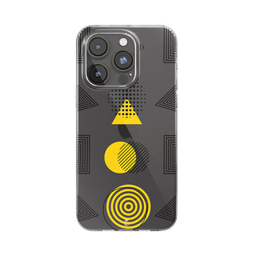 Linear Shapes Clear Silicone Case