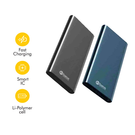 In-Base Cruze Power Bank | 10000 MAH | PD22.5W Type-C | Metal Casing (Black)