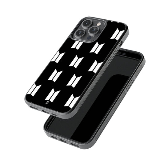 BTS Logo Pattern Glossy Metal Case