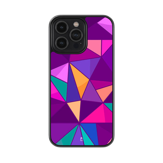 Triangular Midpoint Pattern Glossy Metal Case