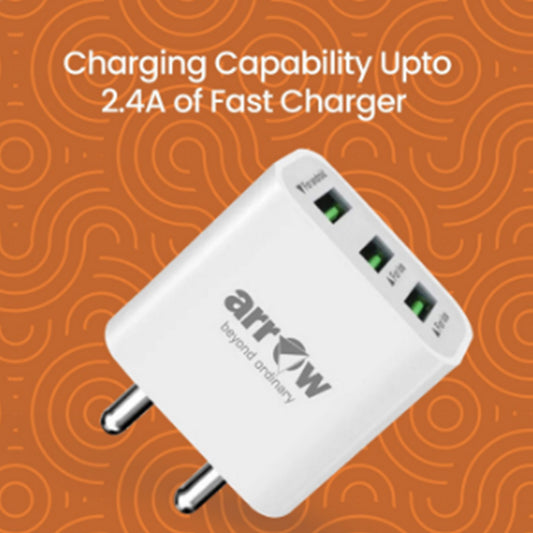 Arrow Three USB 2.4A Fast Charger