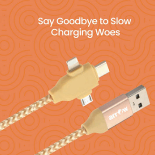 3IN 1 Charging Cable Nylon Braided