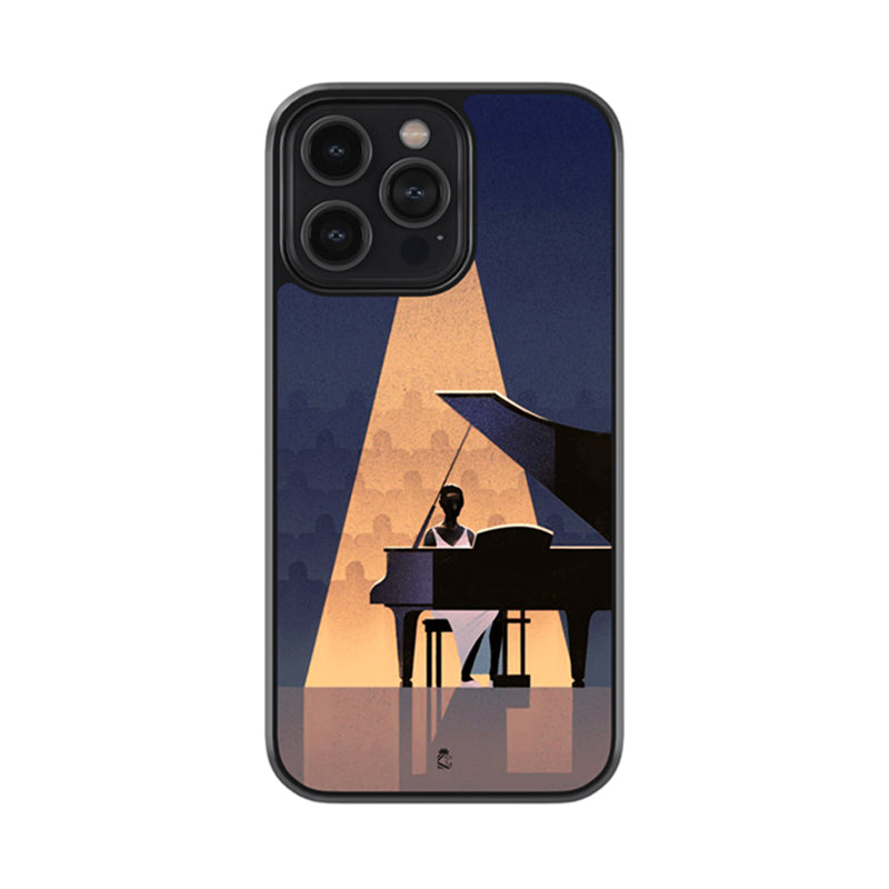 Piano Lady Glossy Metal Case