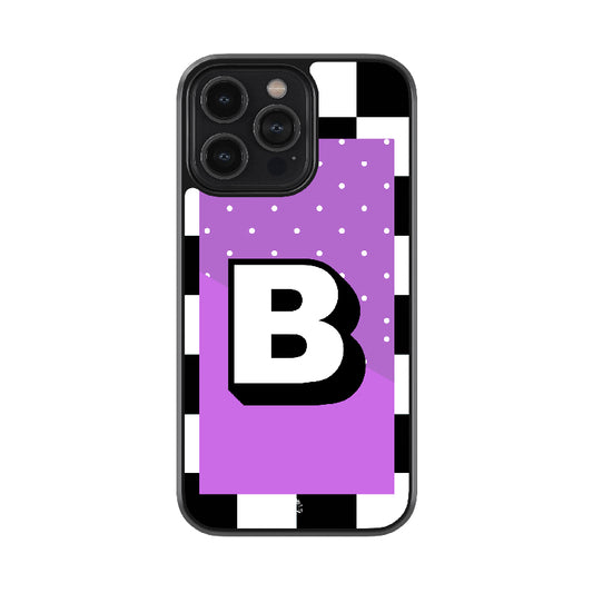 Alphabet - B  Glossy Metal Case