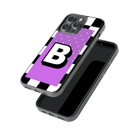 Alphabet - B  Glossy Metal Case