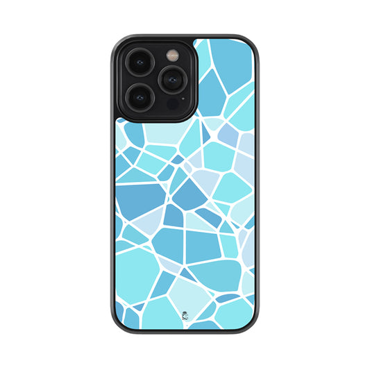 Blue Broken Glossy Metal Case