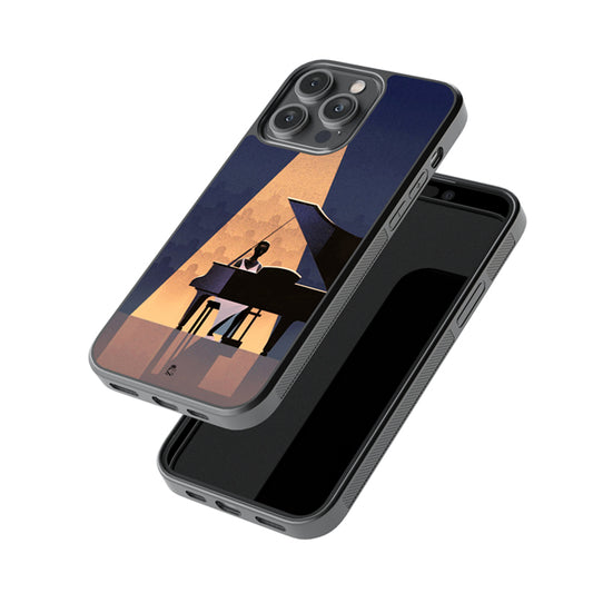 Piano Lady Glossy Metal Case