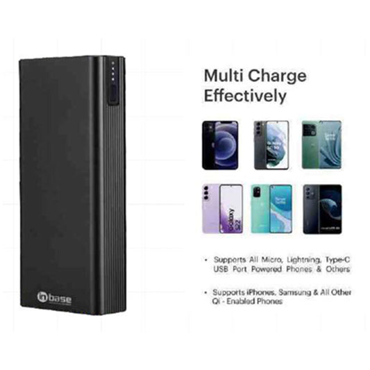 Cruze In-Base Power Bank | 20000 MAH | Metal Casing | Type -C i/O