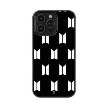 BTS Logo Pattern Glossy Metal Case
