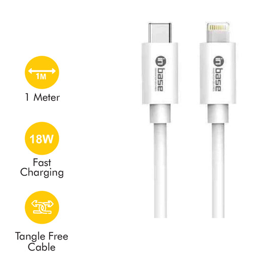 In-Base Type C-Lightning Fast Charging Cable |18W