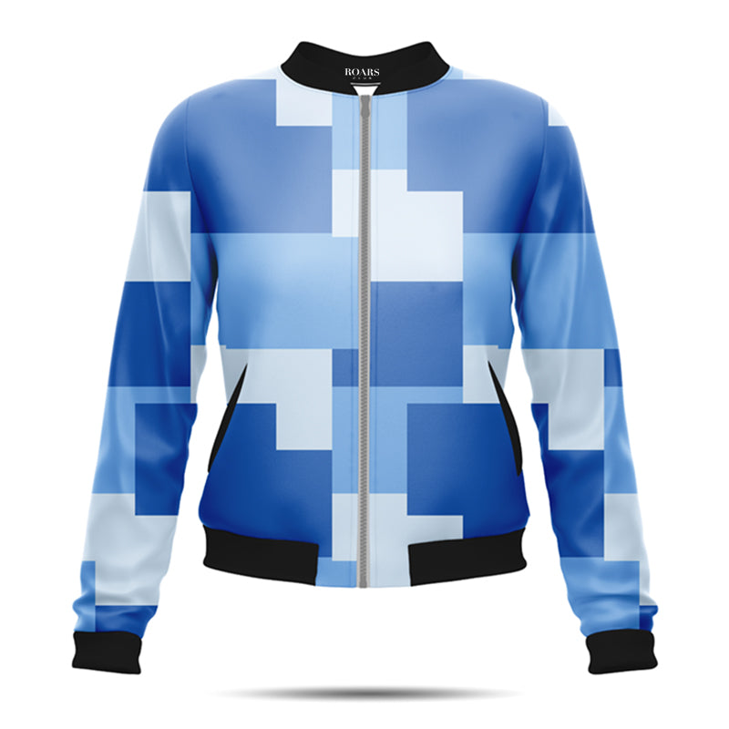 Courtyard Blocks Women's Bomber Jacket