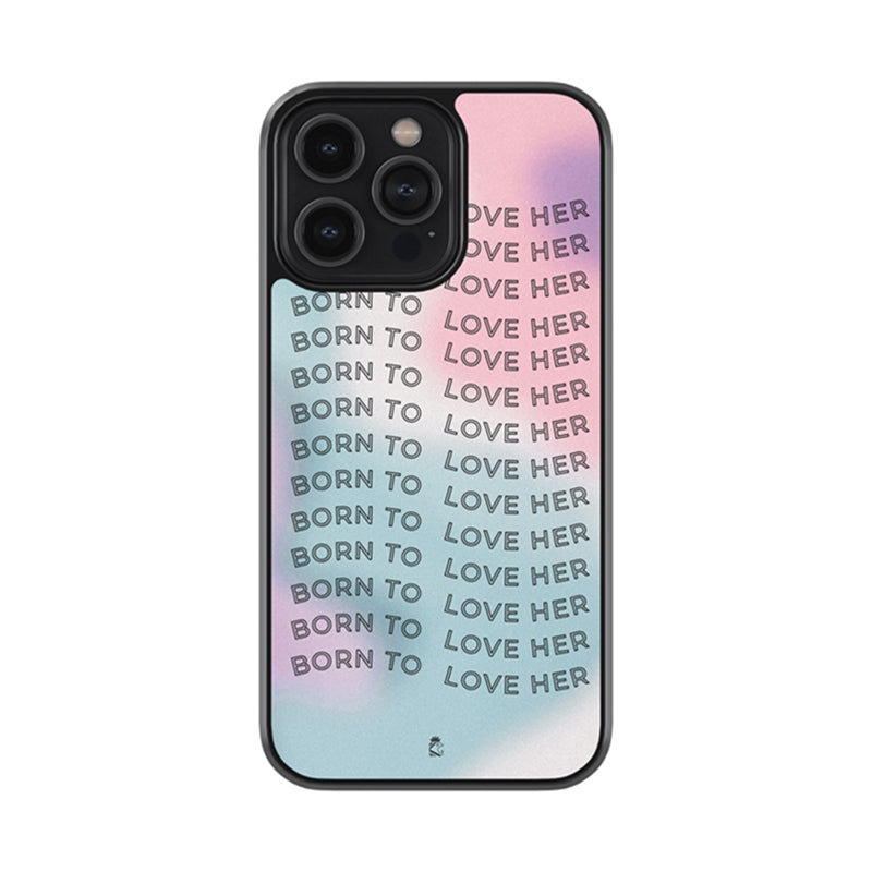 Born to Love Her Glossy Metal Case