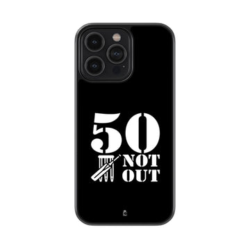 50 Not Out Glossy Metal Case