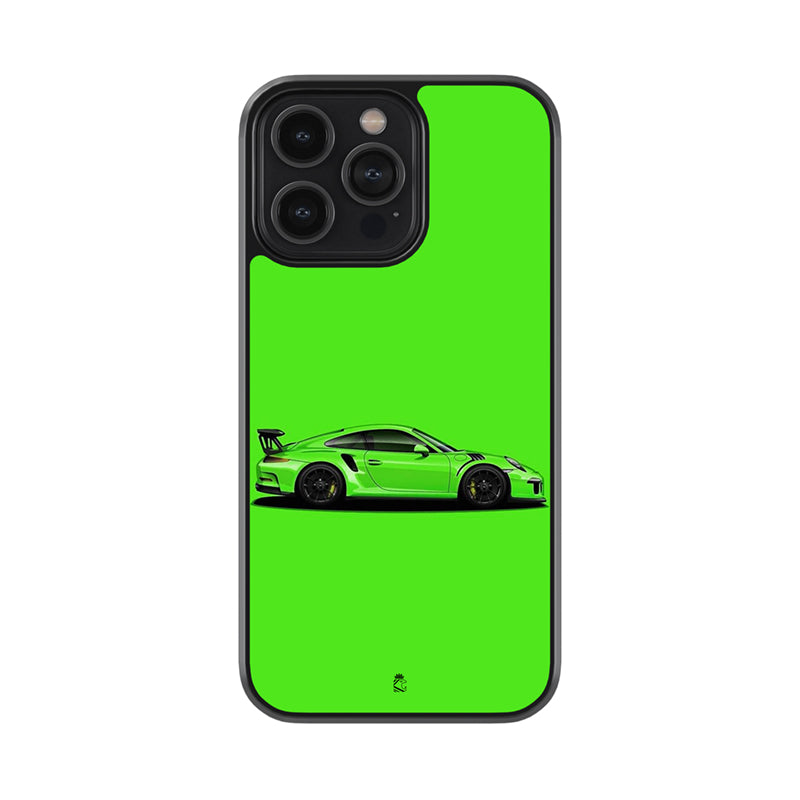 Go Green Porsche Glossy Metal Case
