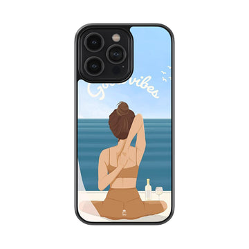 Good Vibe Yoga Stretch Glossy Metal Case