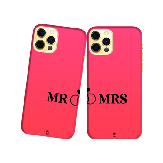 Mr and Mrs Slim Hard Couple Phone Case