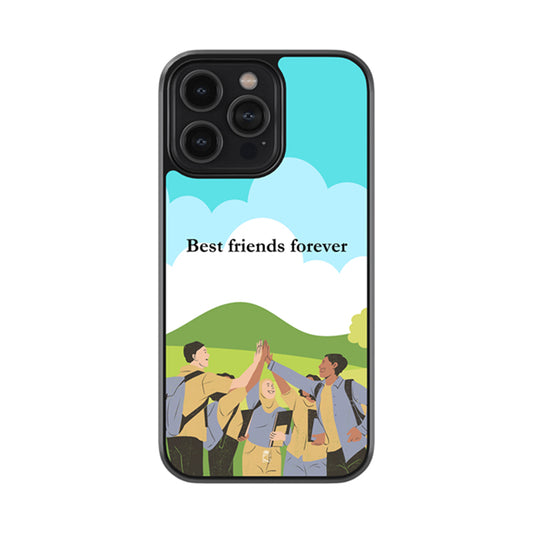 Best Friends Forever Glossy Metal Case