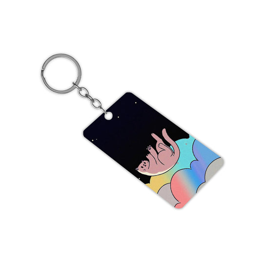 Playful Cat Keychain