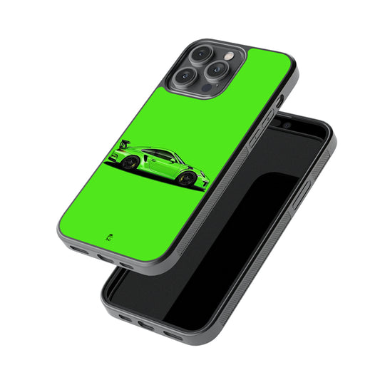 Go Green Porsche Glossy Metal Case