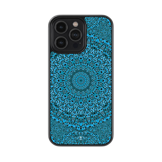 Blue Rangoli Glossy Metal Case
