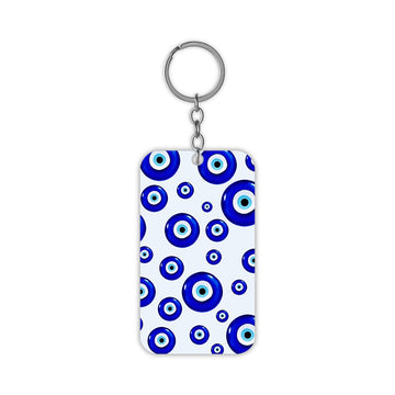 Blue Evil Eyes Keychain