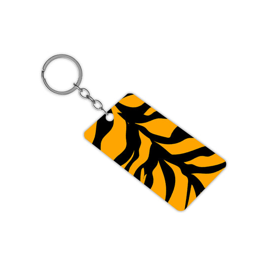 Tiger Pattern Keychain