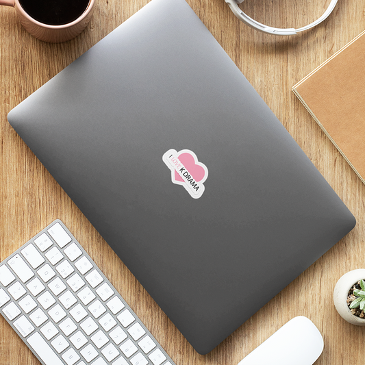 I Love K Drama Laptop Sticker