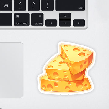 Cheesy Cheese Laptop Sticker