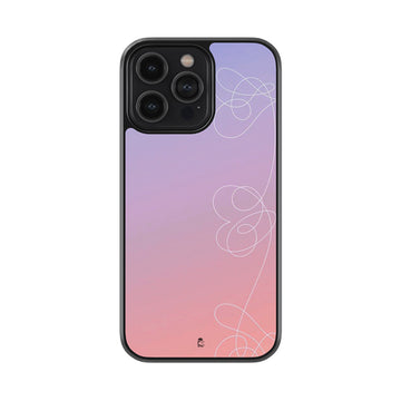 BTS Love Gradient Glossy Metal Case