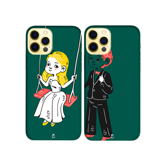 Joyful Newly Wed Slim Hard Couple Phone Case