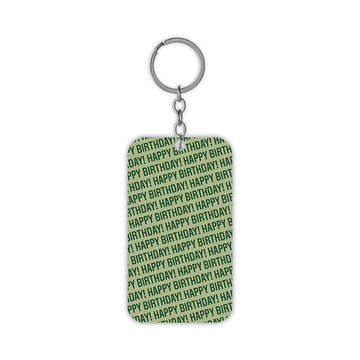 Happy Birthday Keychain