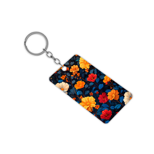 Colourful Flowers Keychain
