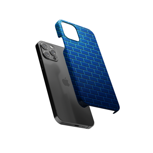 Blue Brick Wall Slim Hard Case