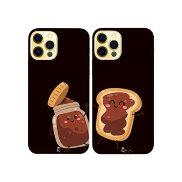 Bread and Peanut Butter  Slim Hard Couple Phone Case
