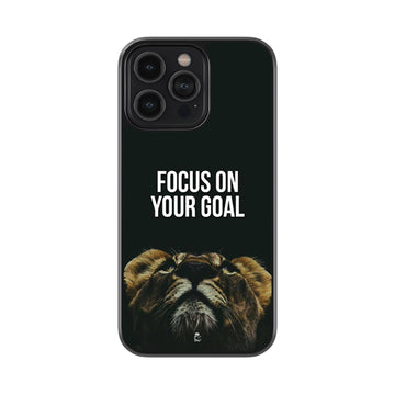 Focus On Your Goal Glossy Metal Case