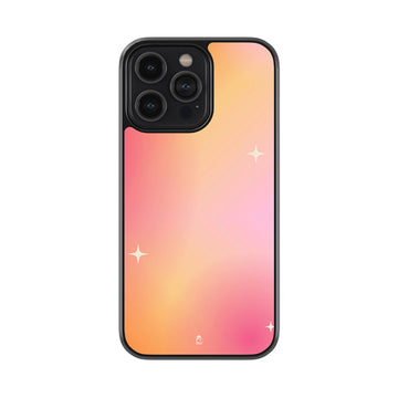 Refined Pink Aura Gradient Glass Case