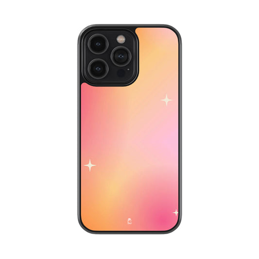 Refined Pink Aura Gradient Glossy Metal Case