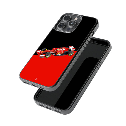 Real F1 Car Glossy Metal Case