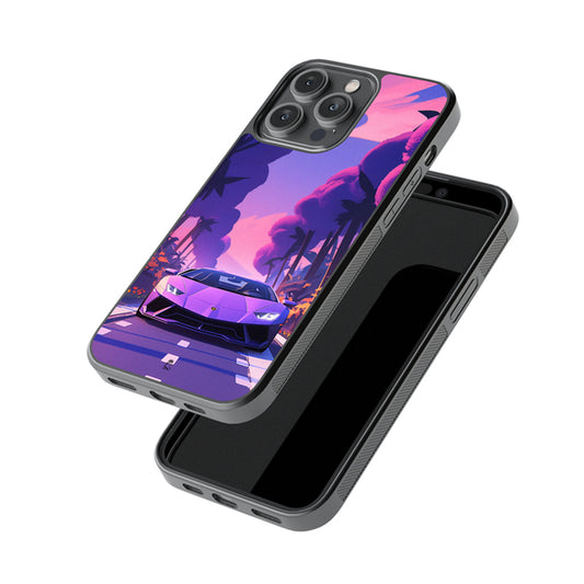 Modern Beauty Lamborghini Glossy Metal Case