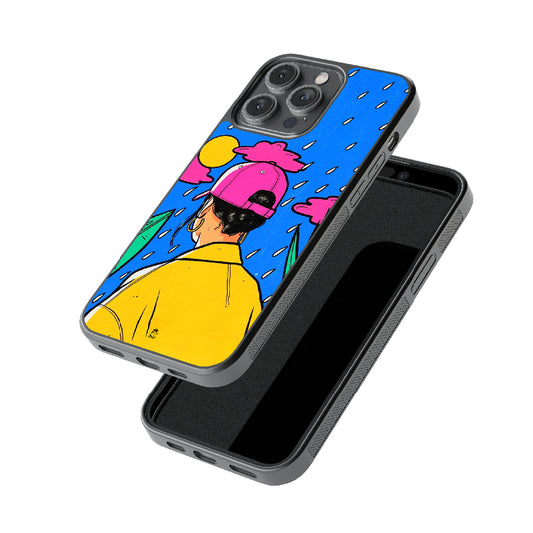 Classic Walk in the Rain Glossy Metal Case