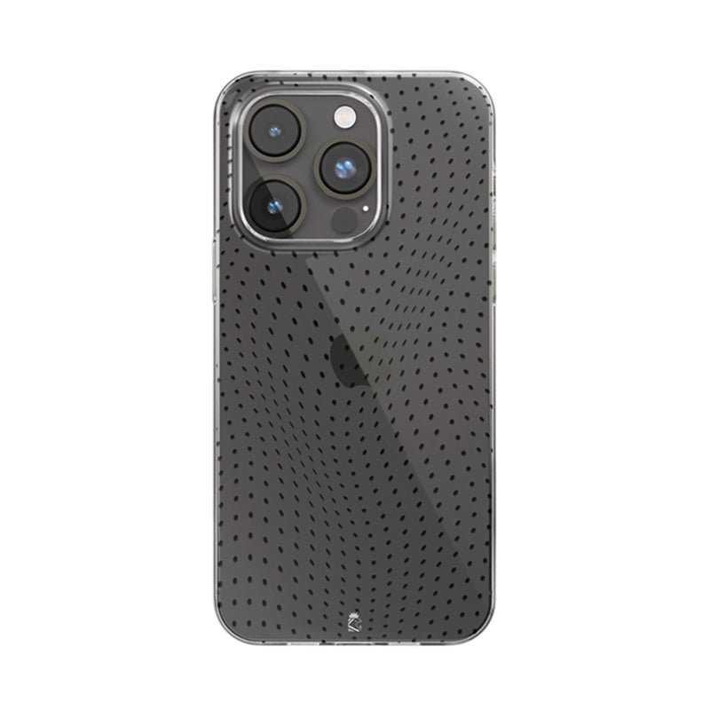 Dotted waves Clear Silicone Case