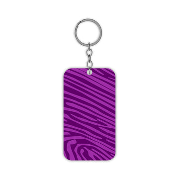 Purple Prints Keychain