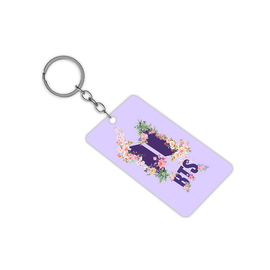 BTS Floral design Keychain